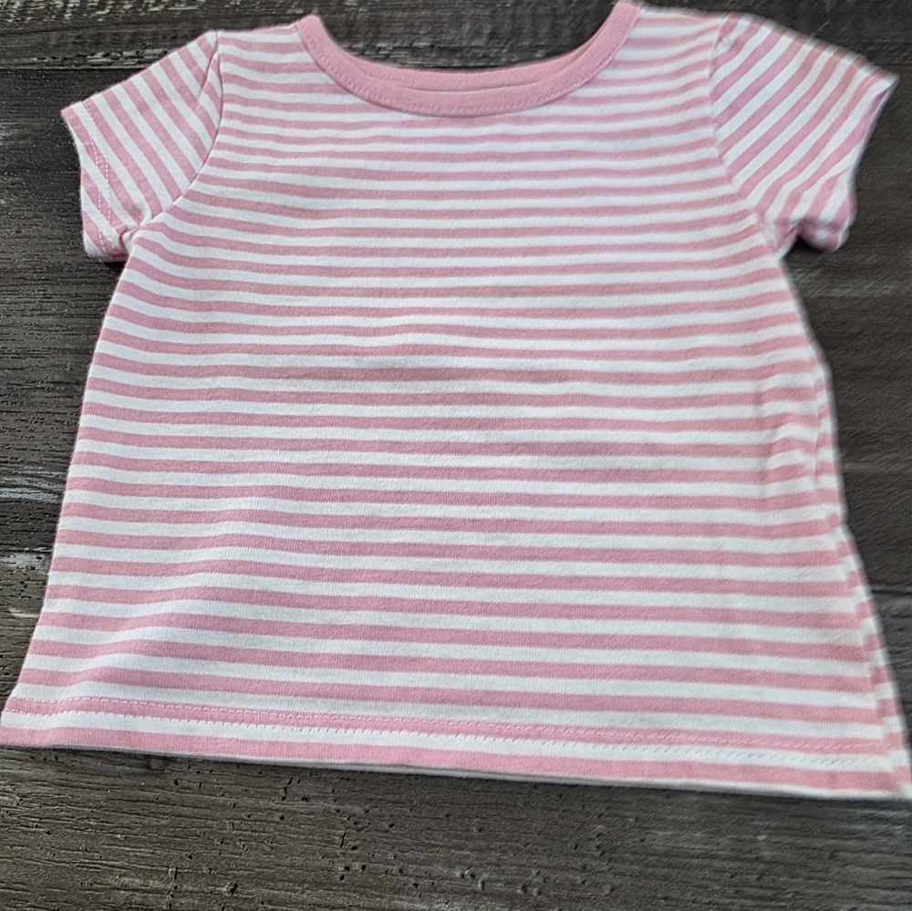 Pink Striped Kids T-Shirt